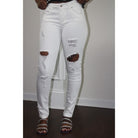 Jeans Cathy White Jeans - Calypso Colours